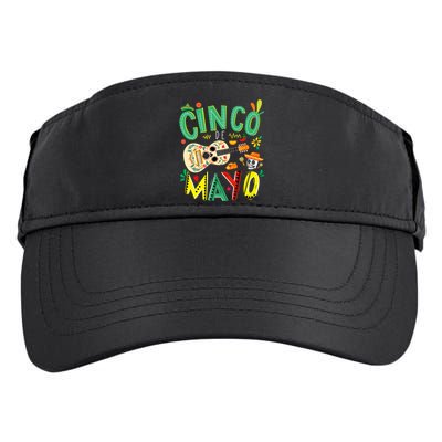 Cinco De Mayo Lets Fiesta Squad 5 De Mayo Mexican Fiesta Adult Drive Performance Visor