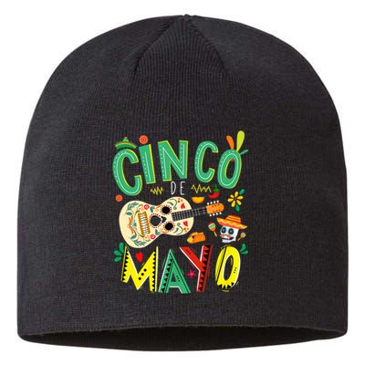 Cinco De Mayo Lets Fiesta Squad 5 De Mayo Mexican Fiesta Sustainable Beanie