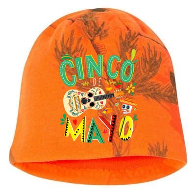 Cinco De Mayo Lets Fiesta Squad 5 De Mayo Mexican Fiesta Kati - Camo Knit Beanie