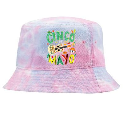 Cinco De Mayo Lets Fiesta Squad 5 De Mayo Mexican Fiesta Tie-Dyed Bucket Hat