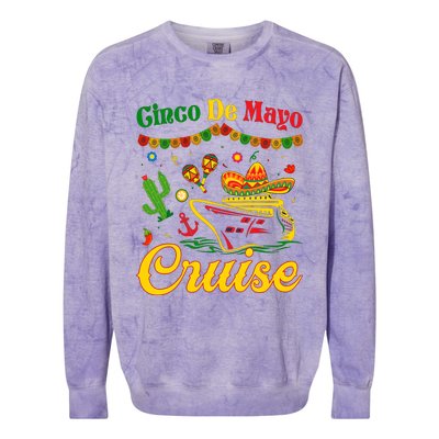 Cinco De Mayo Cruise Squad Fiesta Squad Matching Team Cruising Colorblast Crewneck Sweatshirt