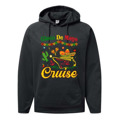 Cinco De Mayo Cruise Squad Fiesta Squad Matching Team Cruising Performance Fleece Hoodie