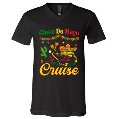 Cinco De Mayo Cruise Squad Fiesta Squad Matching Team Cruising V-Neck T-Shirt