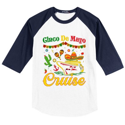 Cinco De Mayo Cruise Squad Fiesta Squad Matching Team Cruising Baseball Sleeve Shirt