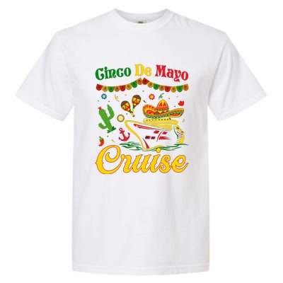 Cinco De Mayo Cruise Squad Fiesta Squad Matching Team Cruising Garment-Dyed Heavyweight T-Shirt