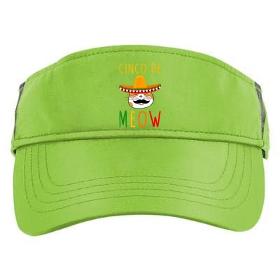 Cinco De Meow Tee Cinco De Mayo Mexico Cats Clothes Outfit Adult Drive Performance Visor