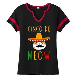 Cinco De Meow Tee Cinco De Mayo Mexico Cats Clothes Outfit Ladies Halftime Notch Neck Tee