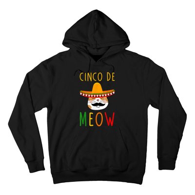 Cinco De Meow Tee Cinco De Mayo Mexico Cats Clothes Outfit Hoodie