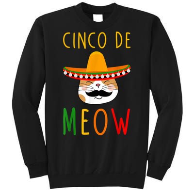 Cinco De Meow Tee Cinco De Mayo Mexico Cats Clothes Outfit Sweatshirt