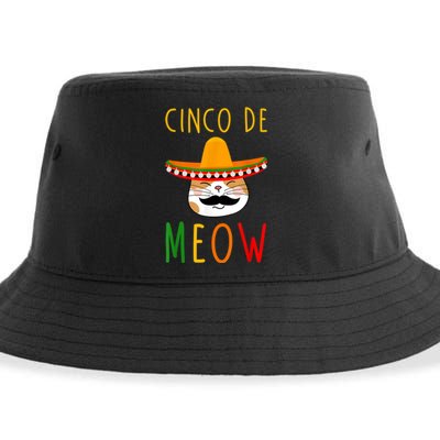 Cinco De Meow Tee Cinco De Mayo Mexico Cats Clothes Outfit Sustainable Bucket Hat