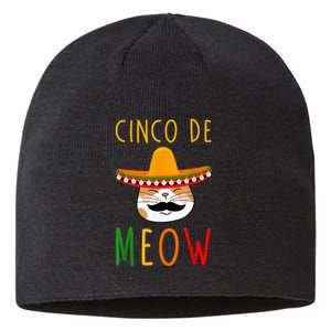 Cinco De Meow Tee Cinco De Mayo Mexico Cats Clothes Outfit Sustainable Beanie