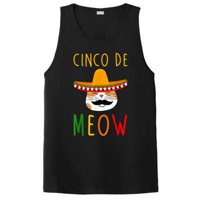 Cinco De Meow Tee Cinco De Mayo Mexico Cats Clothes Outfit PosiCharge Competitor Tank