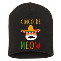 Cinco De Meow Tee Cinco De Mayo Mexico Cats Clothes Outfit Short Acrylic Beanie