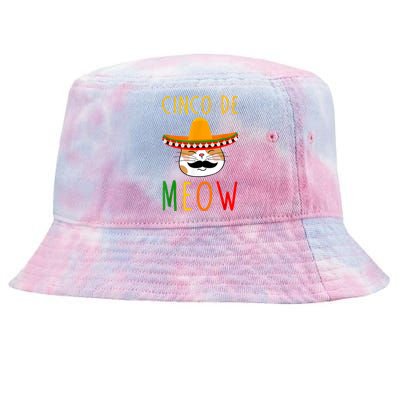 Cinco De Meow Tee Cinco De Mayo Mexico Cats Clothes Outfit Tie-Dyed Bucket Hat