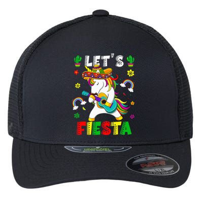 Cinco De Mayo Party Lets Fiesta Dancing Mexican Unicorn Flexfit Unipanel Trucker Cap