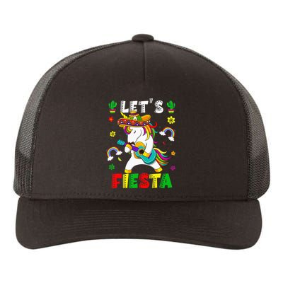 Cinco De Mayo Party Lets Fiesta Dancing Mexican Unicorn Yupoong Adult 5-Panel Trucker Hat