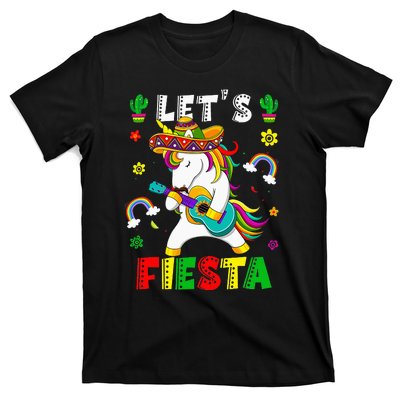 Cinco De Mayo Party Lets Fiesta Dancing Mexican Unicorn T-Shirt