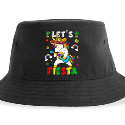 Cinco De Mayo Party Lets Fiesta Dancing Mexican Unicorn Sustainable Bucket Hat