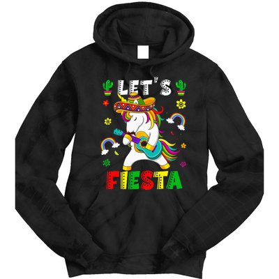 Cinco De Mayo Party Lets Fiesta Dancing Mexican Unicorn Tie Dye Hoodie