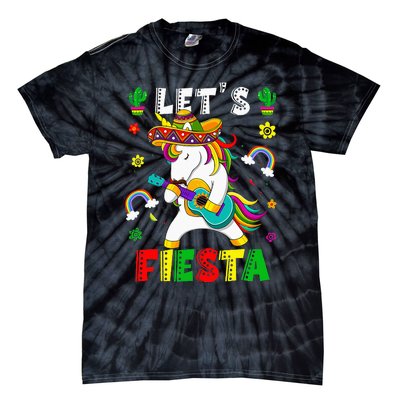 Cinco De Mayo Party Lets Fiesta Dancing Mexican Unicorn Tie-Dye T-Shirt