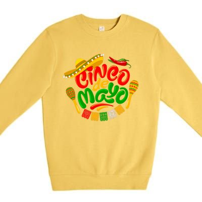 Cinco De Mayo Celebration Fiesta Premium Crewneck Sweatshirt