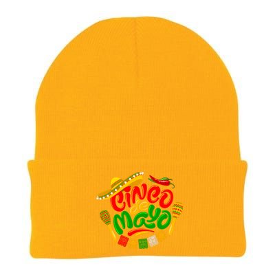 Cinco De Mayo Celebration Fiesta Knit Cap Winter Beanie