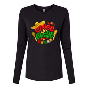 Cinco De Mayo Celebration Fiesta Womens Cotton Relaxed Long Sleeve T-Shirt