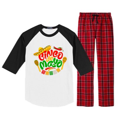 Cinco De Mayo Celebration Fiesta Raglan Sleeve Pajama Set