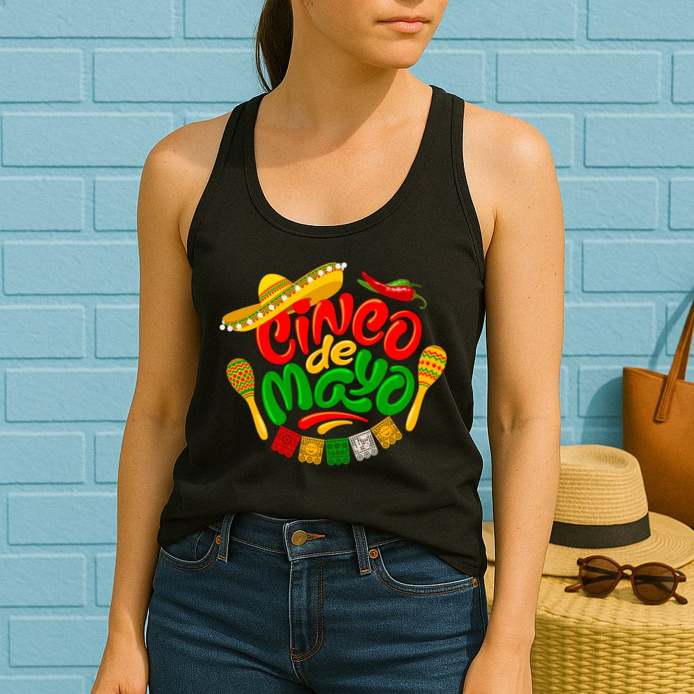 Cinco De Mayo Celebration Fiesta Womens Tank Top