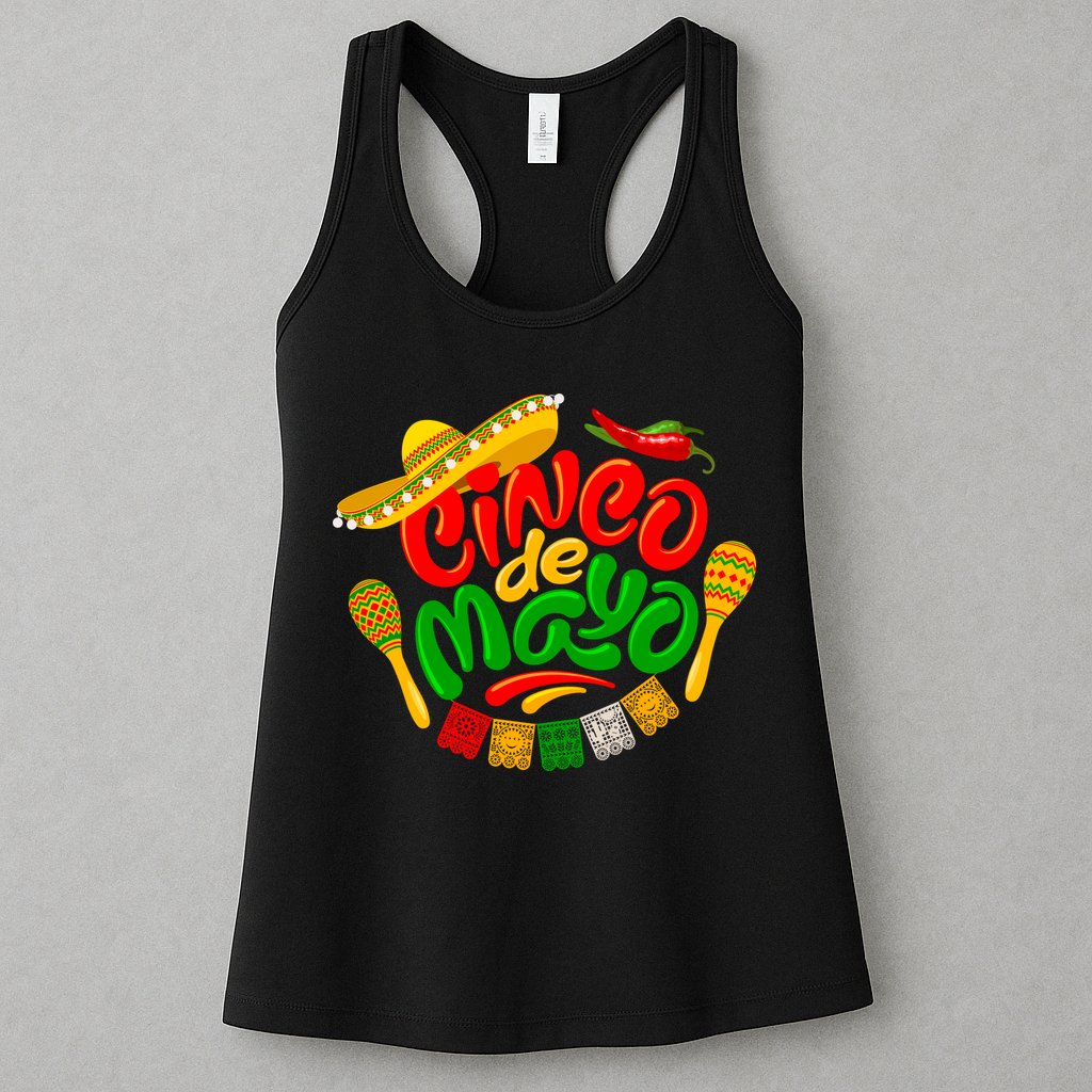 Cinco De Mayo Celebration Fiesta Womens Tank Top