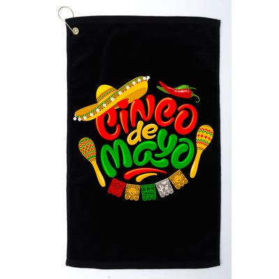 Cinco De Mayo Celebration Fiesta Golf Towel
