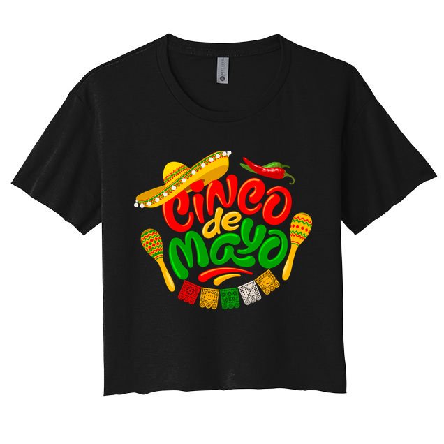 Cinco De Mayo Celebration Fiesta Crop Top