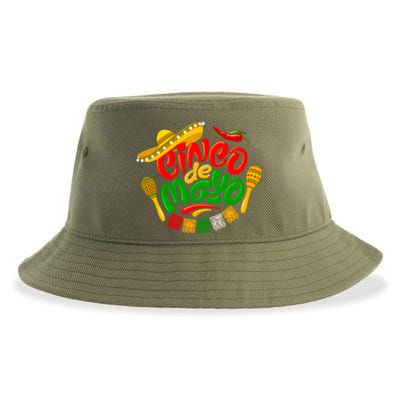 Cinco De Mayo Celebration Fiesta Sustainable Bucket Hat