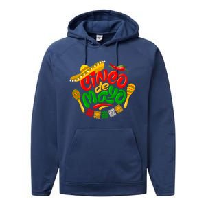 Cinco De Mayo Celebration Fiesta Performance Fleece Hoodie