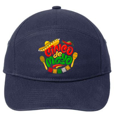 Cinco De Mayo Celebration Fiesta 7-Panel Snapback Hat