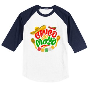 Cinco De Mayo Celebration Fiesta Baseball Sleeve Shirt