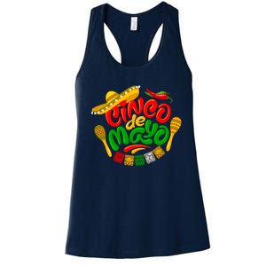 Cinco De Mayo Celebration Fiesta Women's Racerback Tank