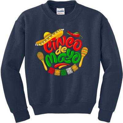 Cinco De Mayo Celebration Fiesta Kids Sweatshirt