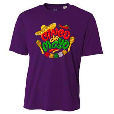 Cinco De Mayo Celebration Fiesta Cooling Performance Crew T-Shirt