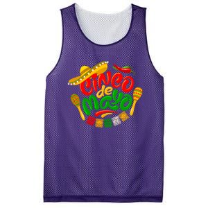 Cinco De Mayo Celebration Fiesta Mesh Reversible Basketball Jersey Tank