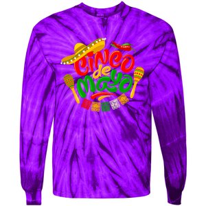 Cinco De Mayo Celebration Fiesta Tie-Dye Long Sleeve Shirt