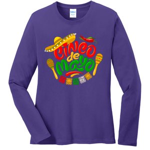 Cinco De Mayo Celebration Fiesta Ladies Long Sleeve Shirt