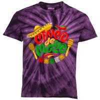 Cinco De Mayo Celebration Fiesta Kids Tie-Dye T-Shirt