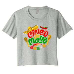 Cinco De Mayo Celebration Fiesta Women's Crop Top Tee