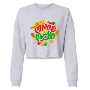 Cinco De Mayo Celebration Fiesta Cropped Pullover Crew