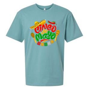 Cinco De Mayo Celebration Fiesta Sueded Cloud Jersey T-Shirt