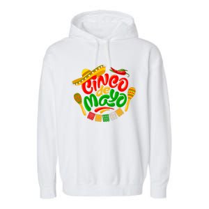 Cinco De Mayo Celebration Fiesta Garment-Dyed Fleece Hoodie