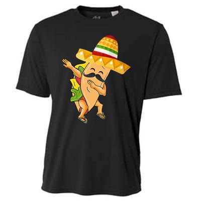 Cinco De Mayo Dabbing Taco Cinco De Mayo Cooling Performance Crew T-Shirt