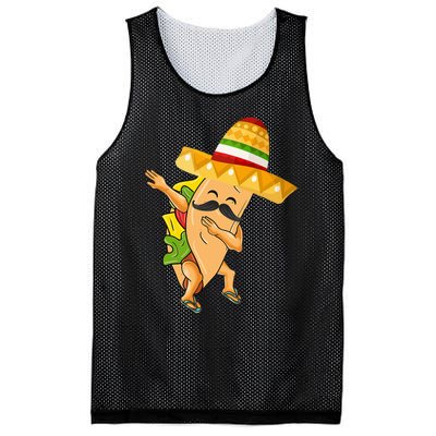 Cinco De Mayo Dabbing Taco Cinco De Mayo Mesh Reversible Basketball Jersey Tank