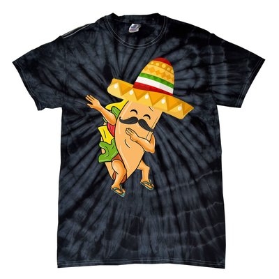 Cinco De Mayo Dabbing Taco Cinco De Mayo Tie-Dye T-Shirt